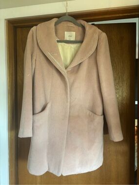 Wilfred Pale blush Pink Wool-Blend Coat